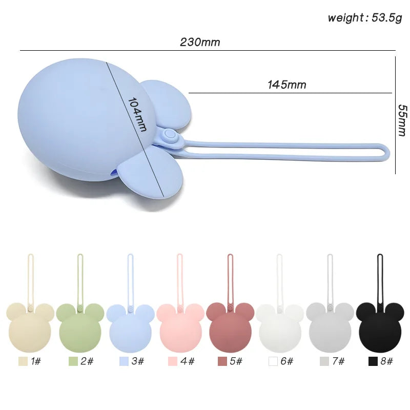 Baby Pacifier Holder – BPA-Free Silicone Storage Case